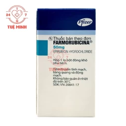 Farmorubicina 50mg - Thuốc điều trị ung thư vú, ung thư buồng trứng