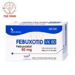 Febuxotid VK 80 An Thiên Pharma - Thuốc điều trị tăng acid uric máu mãn tính