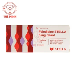 Felodipine 5mg Retard Stellapharm - Thuốc điều trị tăng huyết áp