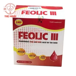 Feolic III Viheco - Phòng và hỗ trợ điều trị các triệu chứng do thiếu máu