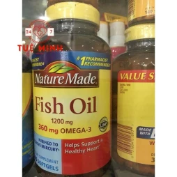 Fish oil nature made 1200mg 200 viên