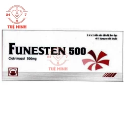 Funesten 500 Pymepharco - Viên đặt âm đạo điều trị nấm hiệu quả