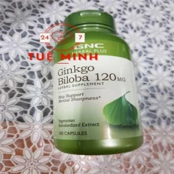 Ginkgo biloba 120mg 100 viên gnc