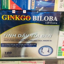 Ginkgo biloba 120mg tinh dầu tỏi đen