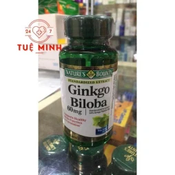 Ginkgo biloba 60mg natures bounty  60 viên