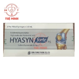 Hyasyn Forte 20mg/2ml - Thuốc điều trị viêm khớp gối hiệu quả