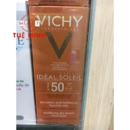 Kem chống nắng không gây nhờn rít vichy spf50 chống tia uva và uvb (có màu)
