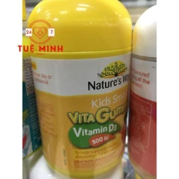 Kẹo bổ sung vitamin d3 cho bé nature’s way kids smart vitagummies vitamin d3 500iu 60 viên