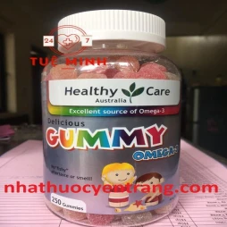 Kẹo mềm dầu cá gummy omega 3 - healthy care 250 viên