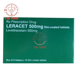 Leracet 500mg Film - Thuốc điều trị bệnh động kinh hiệu quả