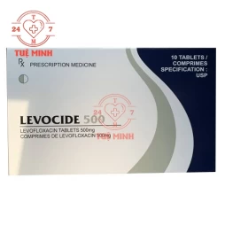 Levocide 500 Cadila - Thuốc điều trị nhiễm khuẩn