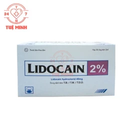 Lidocain 2% Pymepharco - Thuốc tiêm gây tê tại chỗ hiệu quả
