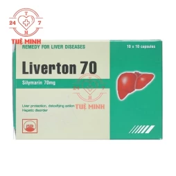 Liverton 70 Pymepharco - Thuốc điều trị suy giảm chức năng gan hiệu quả