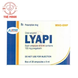 Lyapi 100mg/5ml Apimed (ống) - Thuốc điều trị đau thần kinh