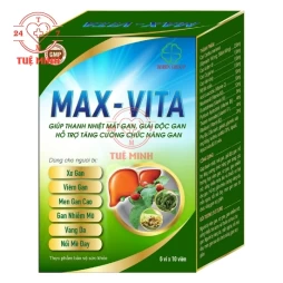 Max-vita - Viên uống hỗ trợ thanh nhiệt, giải độc, cải thiện chức năng gan