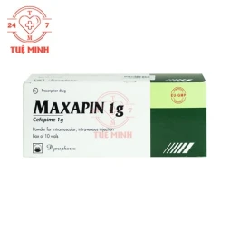 Maxapin 1g Pymepharco - Thuốc điều trị nhiễm khuẩn