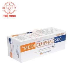 Medi Gluphag 500mg - Thuốc điều trị đái tháo đường tuýp 2 hiệu quả