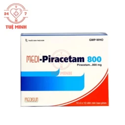 Medi-Piracetam 800 Medisun - Thuốc điều trị triệu chứng chóng mặt