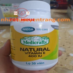 Medicrafts natural vitamin e 400iu 30 viên