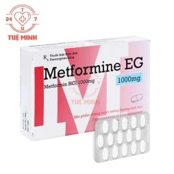 Metformine EG 1000mg Pymepharco - Thuốc điều trị bệnh tiểu đường type II