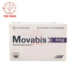 Movabis 4mg Pymepharco - Thuốc phòng và điều trị các bệnh liên quan đến hen phế quản