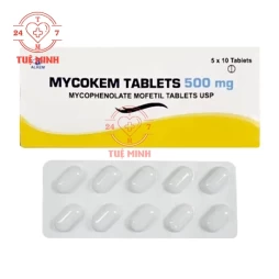 Mycokem tablets 500mg - Thuốc ngăn ngừa thải ghép ở bệnh nhân ghép tạng