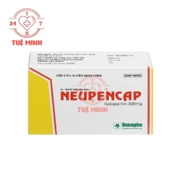 Neupencap 300mg Danapha - Điều trị hỗ trợ trong động kinh cục bộ