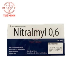 Nitralmyl 0,6 Hataphar - Thuốc điều trị bệnh động mạch vành