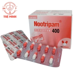 Nootripam 400 VPC - Thuốc điều trị chóng mặt, nghiện rượu hiệu quả