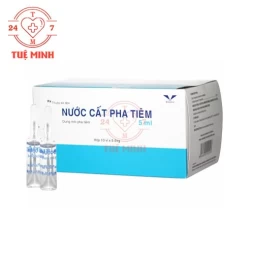 Nước cất pha tiêm 5ml Bidiphar - Hòa tan các thuốc tiêm bột