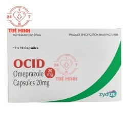 Ocid 20mg Zydus Cadila (viên) - Thuốc trị loét dạ dày, tá tràng