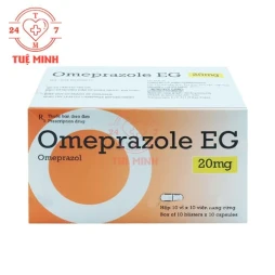Omeprazole EG 20mg Pymepharco - Thuốc điều trị các hội chứng do loét dạ dày - ruột