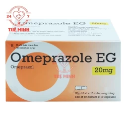 Omeprazole EG 20mg Pymepharco - Thuốc điều trị các hội chứng do loét dạ dày - ruột