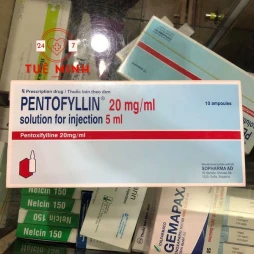 Pentofyllin 20mg/ml 5ml