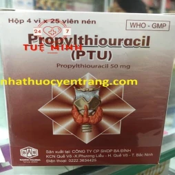 Propylthiouracil 50mg (p.t.u) dạng vỉ