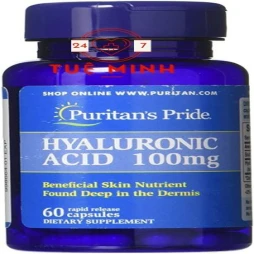 Puritan’s pride hyaluronic acid 100mg 60 viên