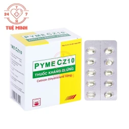 Pyme CZ10 Pymepharco (viên nang) - Thuốc điều trị viêm mũi dị ứng