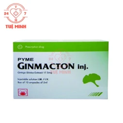 PymeGinmacton inj 17,5mg/5ml Pymepharco - Thuốc tiêm điều trị rối loạn tuần hoàn não