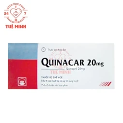 Quinacar 20 Pymepharco - Thuốc điều trị tăng huyết áp vô căn