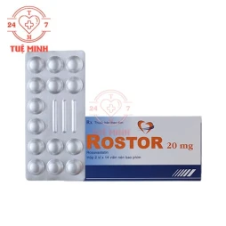 Rostor 20 Pymepharco - Thuốc điều trị tăng cholesterol máu