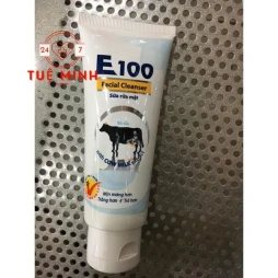 Sữa rửa mặt e100 sữa bò tươi dưỡng trắng 80ml