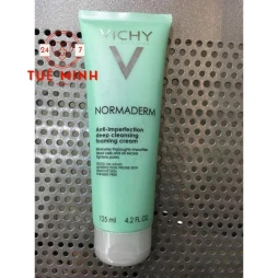 Sữa rửa mặt tạo bọt ngăn ngừa mụn & se nhỏ lỗ chân lông vichy normaderm 125ml