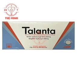 Talanta 400mg Pymepharco - Viên nhai điều trị ợ nóng, ợ chua