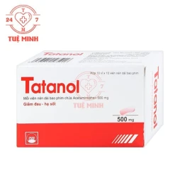 Tatanol 500mg Pymepharco (viên nén) - Thuốc giảm đau, hạ sốt