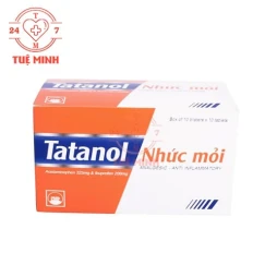 Tatanol nhức mỏi Pymepharco - Thuốc điều trị giảm các cơn đau nhức ở cơ và xương