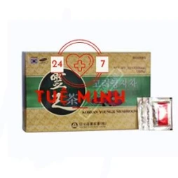 Trà linh chi hàn quốc hộp giấy xanh