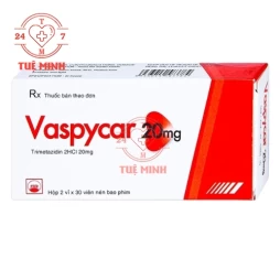 Vaspycar 20mg - Thuốc điều trị đau thắt ngực an toàn, hiệu quả