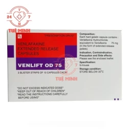 Venlift OD 75 - Thuốc điều trị trầm cảm hiệu quả của Ấn Độ
