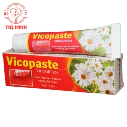 Vicopaste 10g - Hỗ trợ điều trị nhiệt miệng, sâu răng Bibopharma