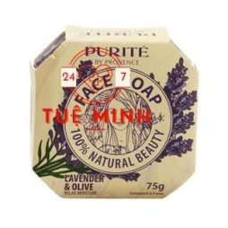 Xà bông rửa mặt oải hương face soap lavender - purite by provence